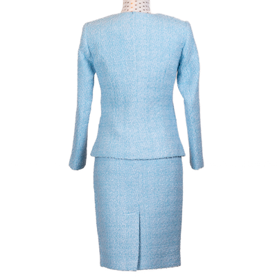 CBK Suit, Chanel Look Jakke - Light Blue