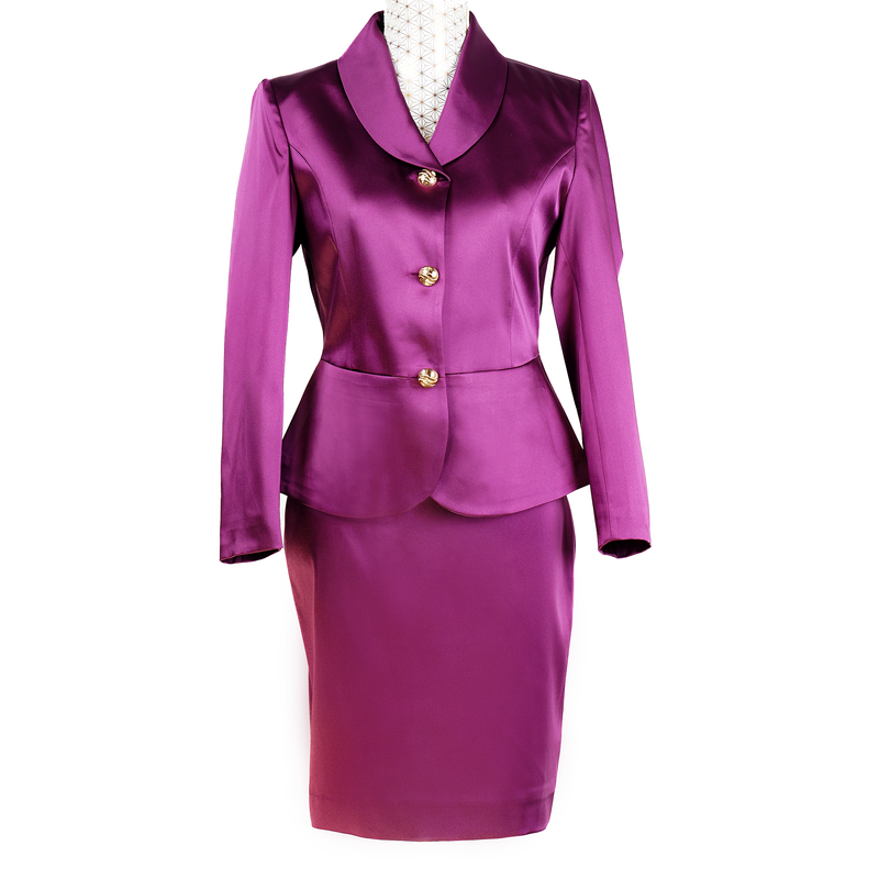 CBK Suit, Marco Satin - Dark Purple