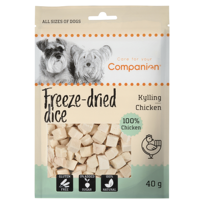 Companion Freeze-dried Dice - kylling 40g